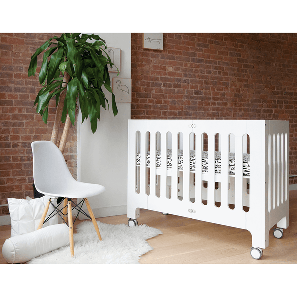 alma papa convertible folding crib